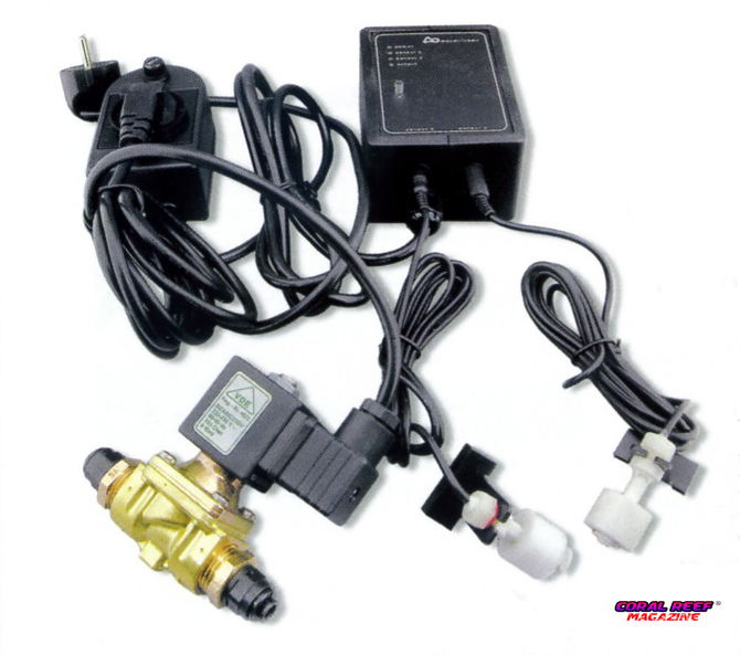 Un automatismo per il riempimento con due galleggianti e una valvola magnetica collegata.