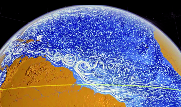 Un video animato della NASA.   Screenshot.